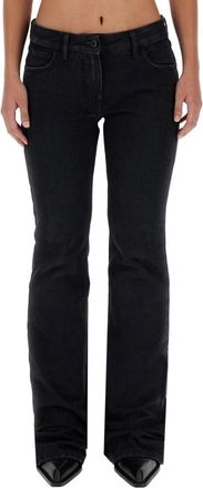 Off-white Black Straight Low Rise Jeans