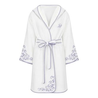 Blumarine Emanuela Bathrobe - female - Blumarine - Robes - White - S/M - Nightwear & Lounge
