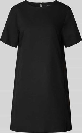 Max Mara Mini-Leinenkleid aus Baumwoll-Leinen-Mix Modell ALOA in Black, Gr&ouml;&szlig;e 34