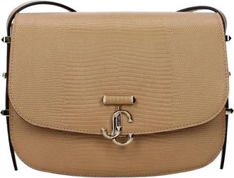 Jimmy Choo London Crossbody Tas met Kenmerkend Logo Sluiting - Dames - Schoudertassen - Bruin - ONE Size - Tassen