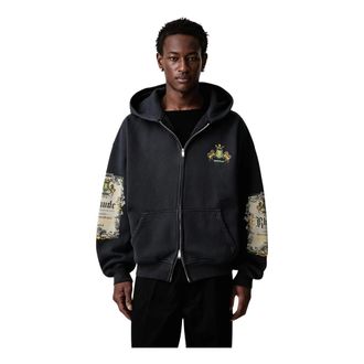Rhude Felpa con cappuccio e zip Bordeaux Reserve - - Sweatshirts & Hoodies - Uomo - Nero - L