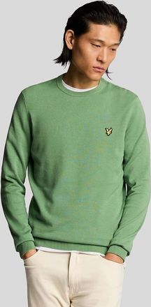 Lyle & Scott Lyle And Scott Mens Cotton Crew Neck Jumper - Green - Size: 38