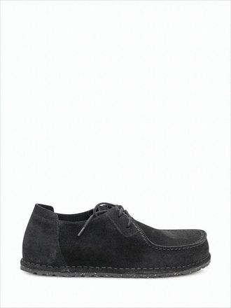 Birkenstock Moccasin-Inspired Suede Sneakers With Textured Rubber Sole