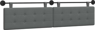 vidaXL Cabecero Colgante Gris Oscuro Tela Vidaxl
