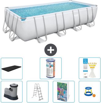 Bestway Piscina Bestway Power Steel Rectangular - 549x274x122 Cm - 8-piezas S541