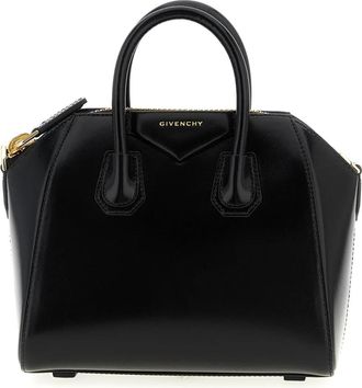 Givenchy Antigona Mini Handtas - Dames - Handtassen - Zwart - ONE Size - Katoen - Tassen