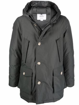 Woolrich Artic padded down parka coat - men - Cotton/Polyamide/Polyamide/Feather/Down - 4XL - Grey