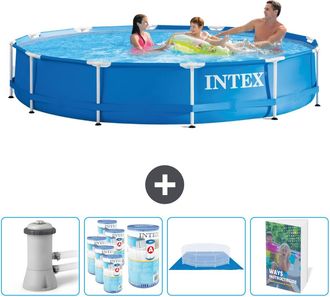 Intex Piscina Con Estructura Redonda - 366x76 Cm - 7-piezas Scb119