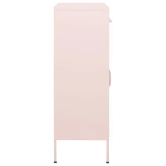 Berkfield Home Storage Cabinet Pink 80x35x101.5 cm Steel