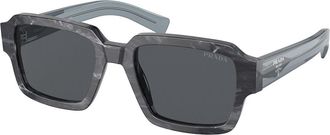 Prada PR 02ZSF Asian Fit 13F07T Mens Sunglasses Grey Size 54