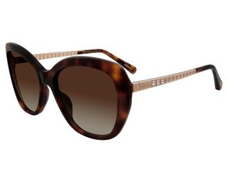 Chopard Brown Gradient Butterfly Ladies Sunglasses SCH259S 0752 57