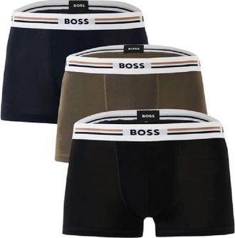 HUGO BOSS Stripe Waistband Trunks, Size Small