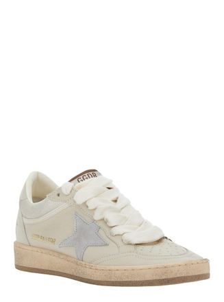 Golden Goose Womens Sneakers Ballstar Beige Leather Trainers
