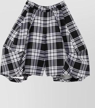Comme Des Gar&ccedil;ons knee length plaid skort