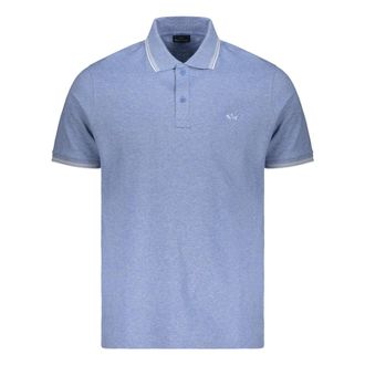 Paul & Shark Paul & Shark, Polo Shirts, male, Blue, Size: 2XL Cotton Polo with Collar