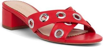 Cinq &agrave; Sept Maya Studded Block Heel Sandal in Bisou at Nordstrom, Size 8.5Us