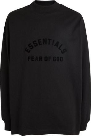 Fear of God Fear Of God Essentials Black Logo Sweatshirt Size M