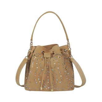Alma En Pena Bucket Bags, female, Brown, ONE SIZE, Studded bucket bag