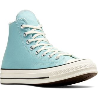 Converse Chuck Taylor 70 High Top Sneaker in Vernal Pool/Egret/Black at Nordstrom, Size 11