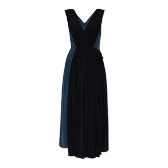 Marni Maxi Dresses, female, Blue, Size: 2XS Draped Dress
