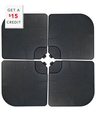 Sunnydaze Heavy-Duty Cross Umbrella Water Sand Cantilever Base With $15 Credit