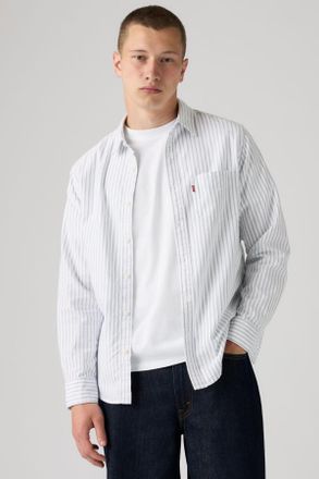 Levi's Classic Pocket Standard Fit Shirt - Hombre - L - Multicolor / Bridey Oxford Stripe Bright White