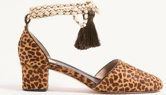 Valentino Garavani D&eacute;collet&eacute; DOrsay Bondie In Vitello Effetto Cavallino 45Mm Donna ANIMALIER 37.5