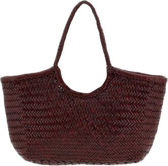 Dragon Diffusion Hand-Woven Leather Nantucket Big Tote Bag