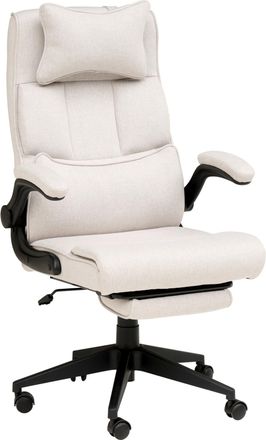 MID.YOU Mid.you Chefsessel, Creme, Metall, Kunststoff, Textil, Drehkreuz, 62x112-122x65 cm, inklusive Armlehnen, B&uuml;rom&ouml;bel, B&uuml;rost&uuml;hle, Chefsessel