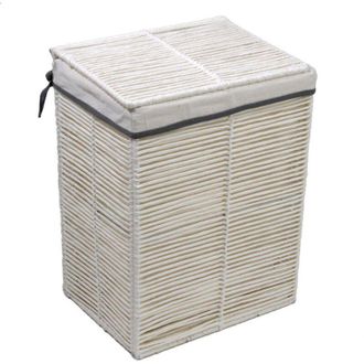 Vacchetti Vacchetti - Cesta De Papel Plegable Rectangular Blanca Hilary Cm30x40h55