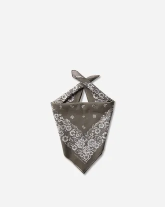 KAPITAL Fastcolor Selvedge Bandana (Churchill Garden) Khaki