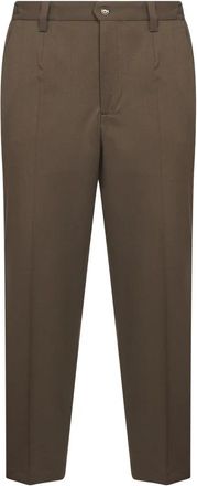 D4.0 Portofinos Geperste Broek - Heren - Slim Fit Broeken - Bruin - 2XL - Polyester - Broeken