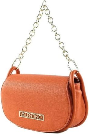 Mario Valentino Vinyl Schoudertas Arancio - Dames - Handtassen - Oranje - ONE Size - Tassen