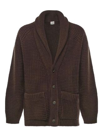 Eleventy buttoned v-neck cardigan - men - Wool/Cashmere - L - Brown