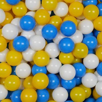 OEM Pelotas De Juguete &Oslash;7cm 500uds Blancas, Amarillas Y Azules
