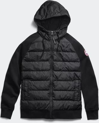 Canada Goose Chandail &agrave; capuchon et fermeture &eacute;clair pleine longueur HyBridgeMD Huron (Hommes, Stone Heather, TTG)