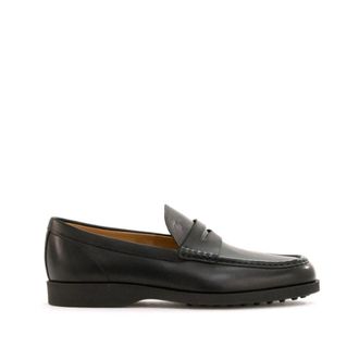 Tod's Tods, Loafers, male, Black, Size: 8 1/2 US Leather Loafers