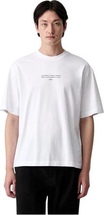 Off-white Tops, Heren, Wit, L, Katoen, Statement Katoenen T-shirt