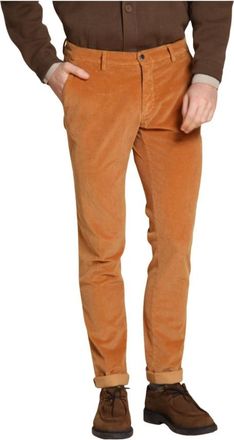 Mason's Broeken, Heren, Beige, 2Xl, Katoen, Corduroy Extra Slim Fit Chino Broek