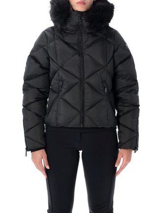 Goldbergh Harumi Quilted Detachable Fur Down Jacket