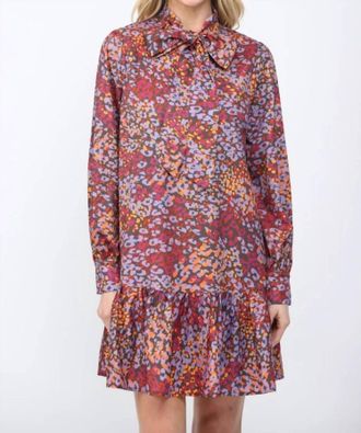 Fate Womens Abstract Leopard Dress In Multicolor