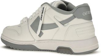 Off-white Mens Sneakers Out Of Office White-Grey Upper Polyester Trainers White/grey