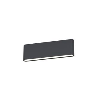 Top-Light Lima Applique Biemissione 28cm Grigio Antracite Led 20w Cct 3000 4000k 1240lm Ip54 Ip54