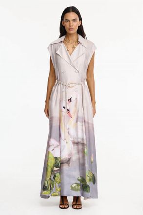Acler Evandale Maxi Dress In Swan Song