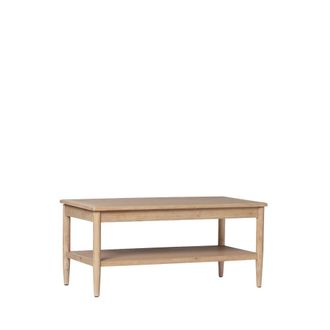 Klast Mesa de centro elevable efecto madera natural 100x45 cm