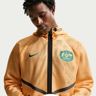 Nike Australia Nike Mens Dri-FIT Soccer Anthem Jacket in Brown | IH1751-704