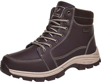 Generic Lightweight Hiking Shoes, Mens Sports Shoes, Non-Slip Soles, Trainers, High Top Outdoor Shoes with Laces, Walking Shoes, Athletic Trekking Shoes, Cosy