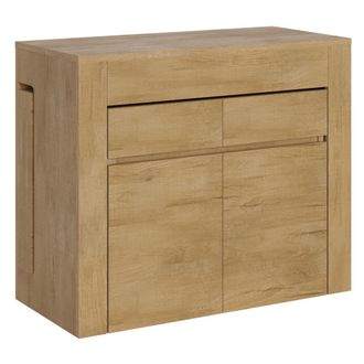 Itamoby Consola extensible 90x42/302 cm efecto madera, roble natural