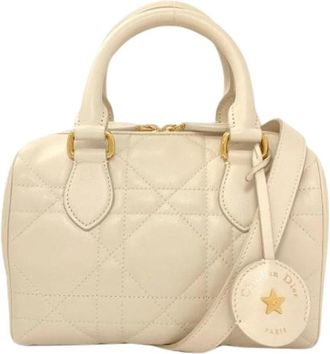 Dior Pre-owned Vintage Handbag - Dames - Vintage Handtas - Beige - ONE Size - Leer - Vintage