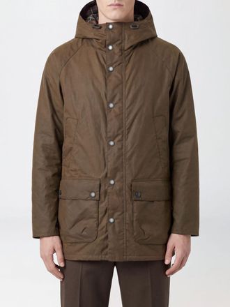 Barbour Parka Bedale in cotone cerato con cappuccio e tasche a toppa